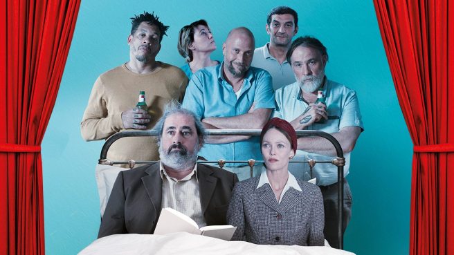 Un fotogramma dal film "A letto con Sartre"