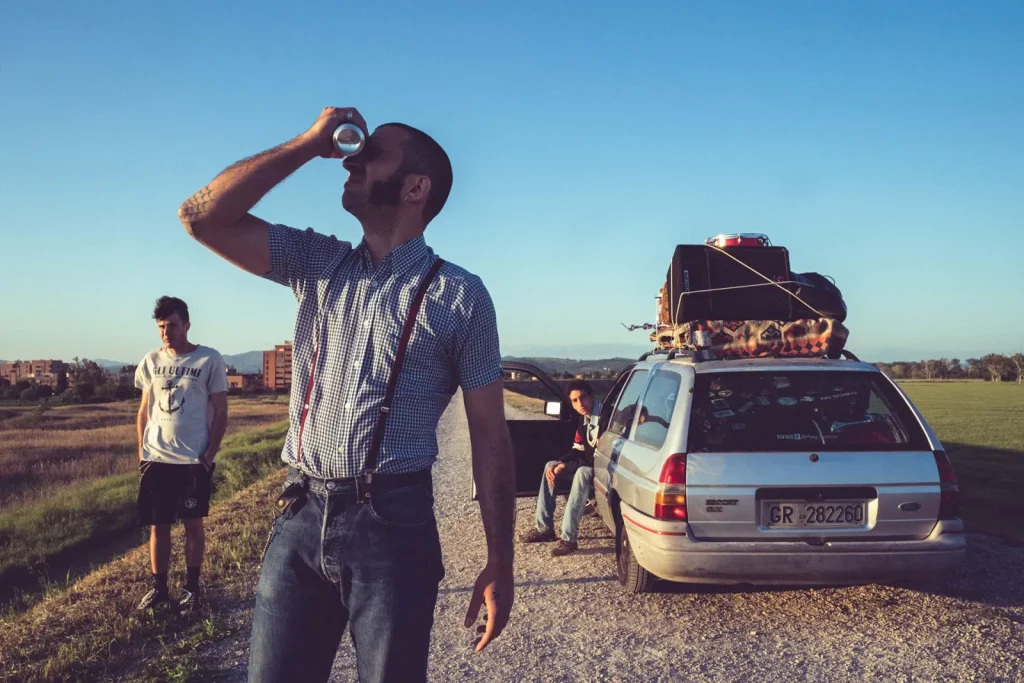 Un fotogramma dal film "Margini"